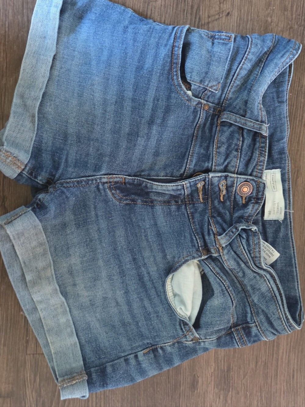 Blue Jean Shorts Size 9 Fits 7/8 **does Not Have A Size 9 Option When Posting**